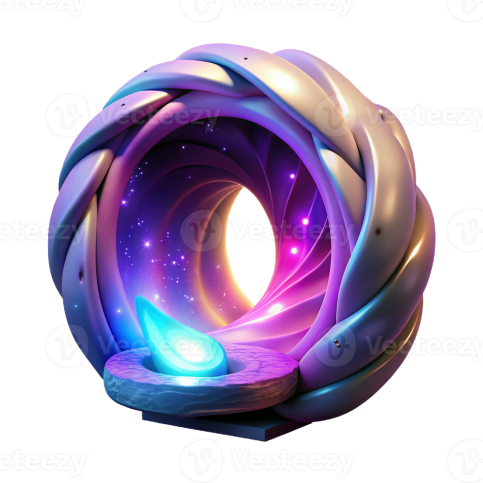 magnificent contemporary A magical portal swirling with vibrant colors, leading to another dimension. Mystical, glowing lighting. Abstract style genuine png