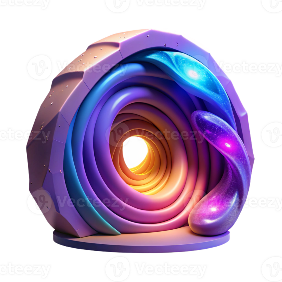 impressive vintage A magical portal swirling with vibrant colors, leading to another dimension. Mystical, glowing lighting. Abstract style 4K png