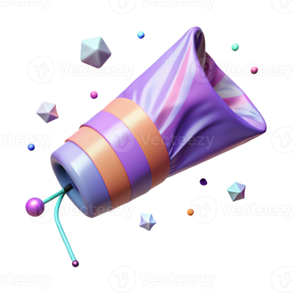serene minimalist Windsock Inflated by Wind with Transparent Background original png