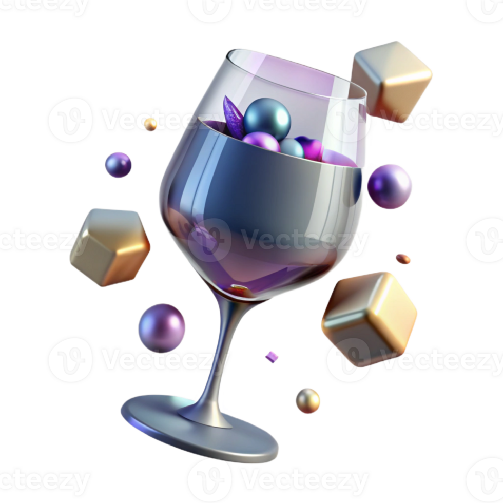 wonderful creative Wine Glass Cutout with Stem Transparent Background high resolution png