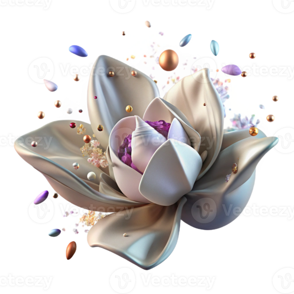 vibrant artistic Withered Flower Petal with Soft Lighting Cutout high quality png