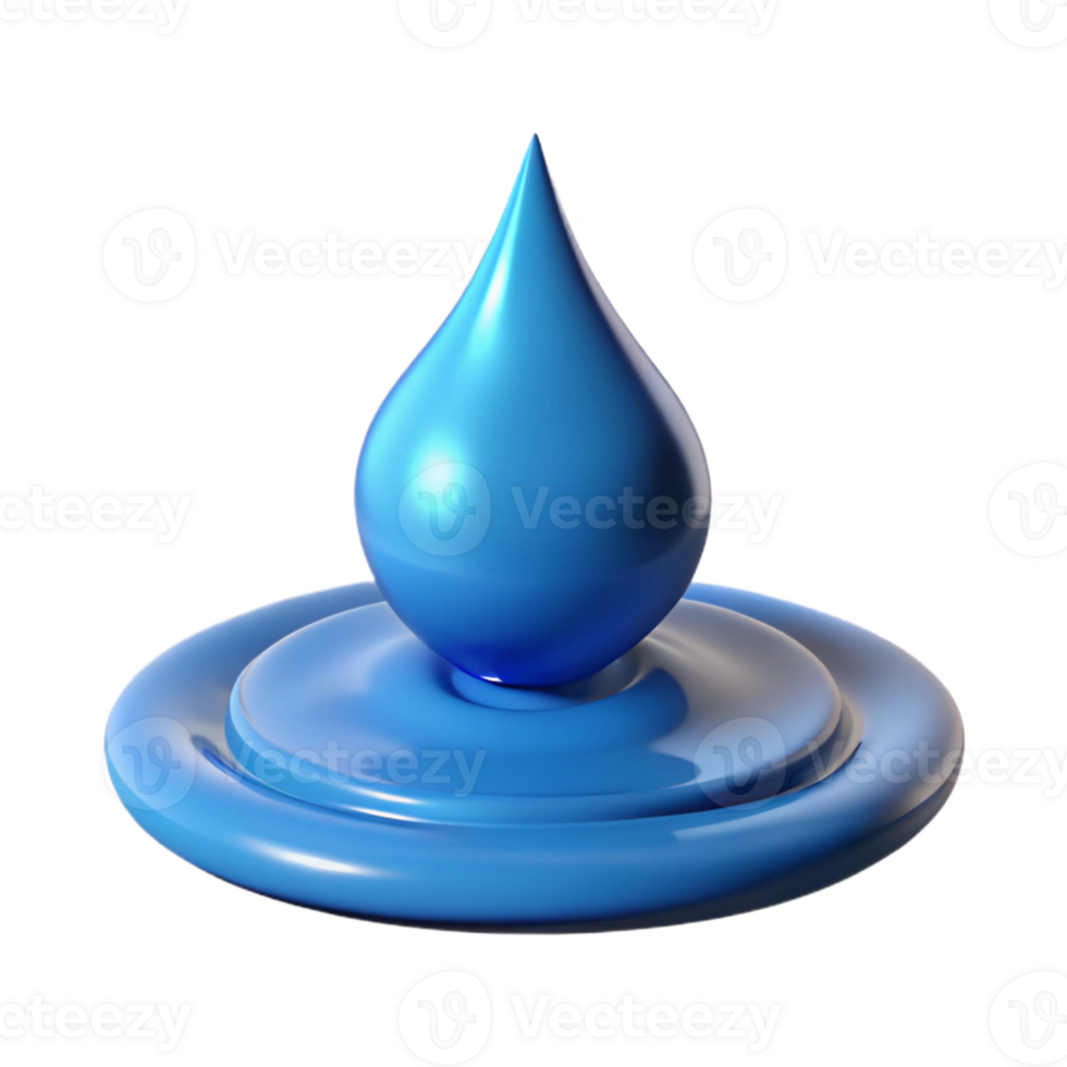 dramatic rustic A single drop of water splashing into a puddle, dynamic movement, fluid style premium png