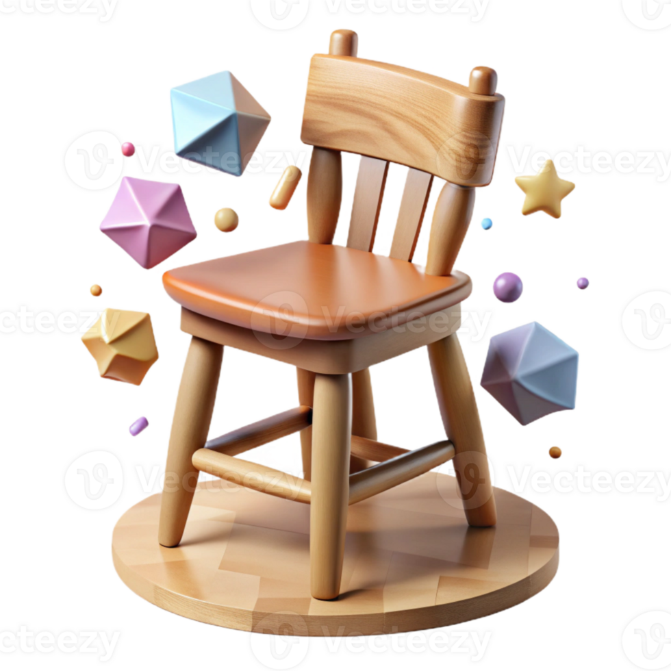 stunning rustic Wooden Chair Cutout Side View Isolated authentic png