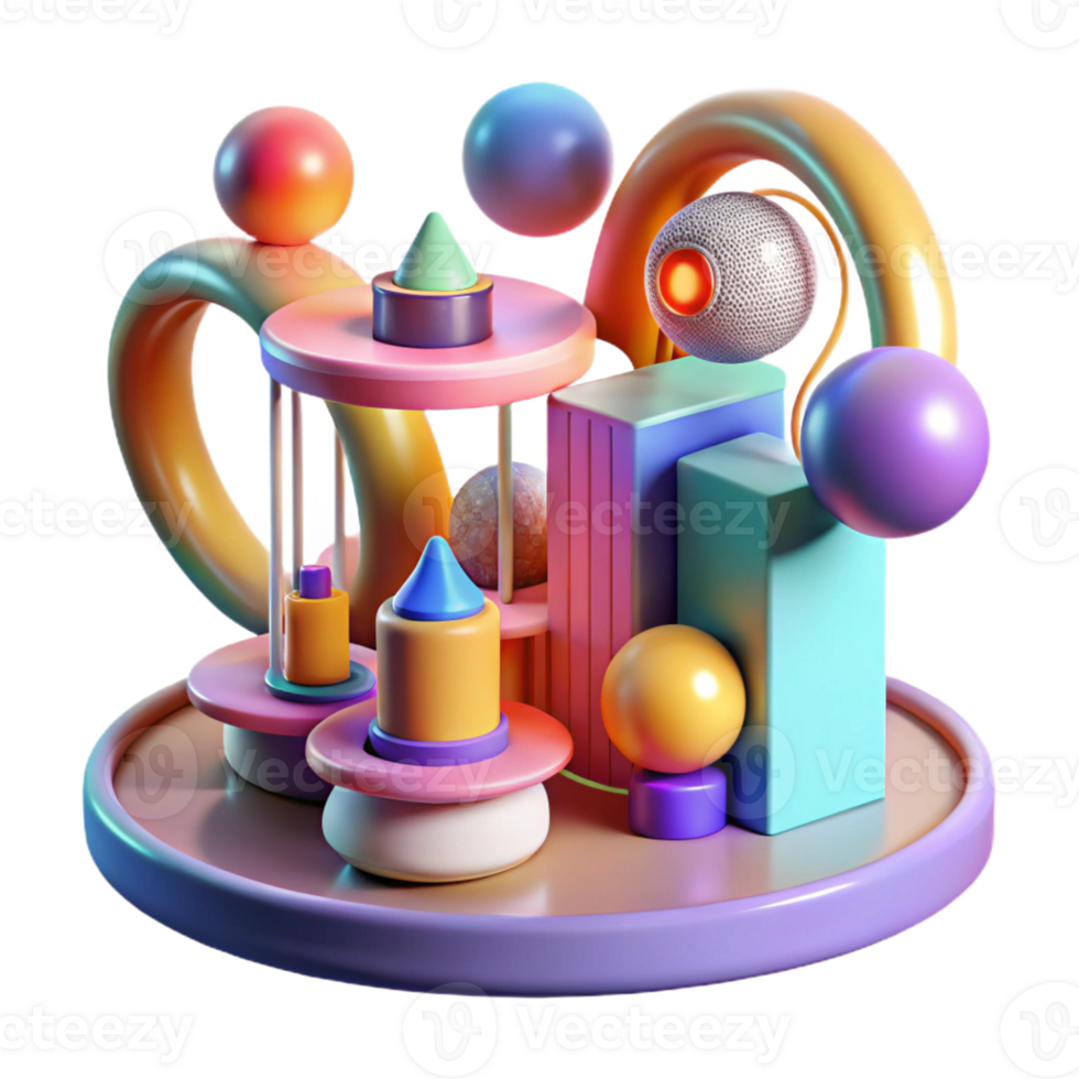 impressive minimalist Kinetic architecture sculpture, moving parts, interactive design, public art installation, bright colorful lights, abstract composition, 4K png