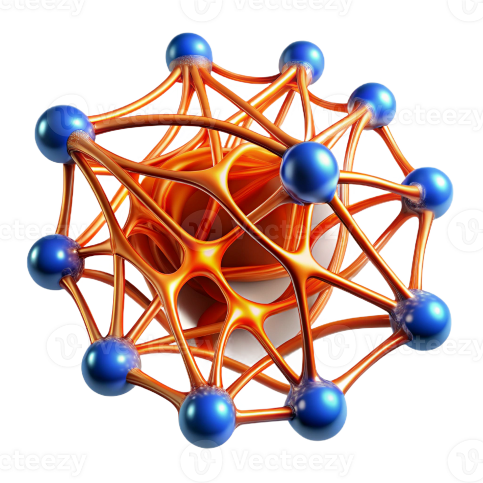 magnificent traditional A network of flowing lines resembling neural pathways, in fiery orange and electric blue, with a pulsating glow, in a Futuristic style professional png