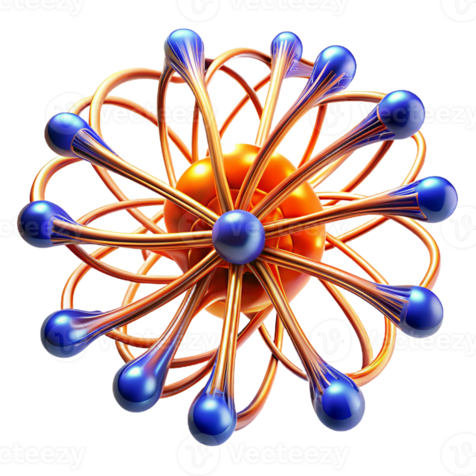 vibrant artistic A network of flowing lines resembling neural pathways, in fiery orange and electric blue, with a pulsating glow, in a Futuristic style original png