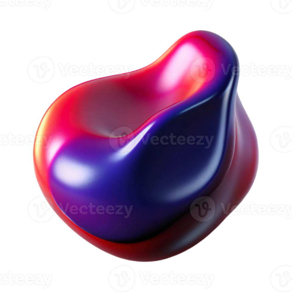 wonderful traditional A fluid, amorphous shape in deep indigo and vibrant crimson, with a smooth, glossy surface and dramatic, contrasting lighting, in a Suprematist style detailed png