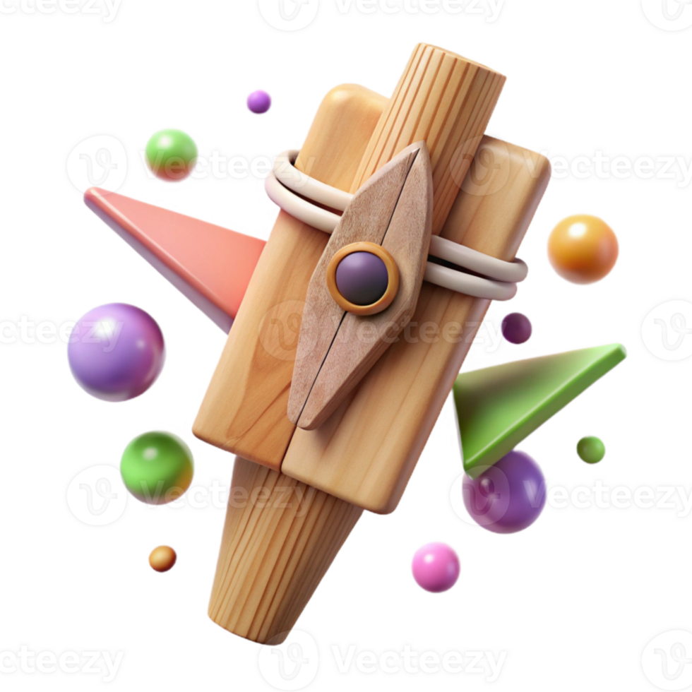extraordinary abstract Wooden Peg Top Down View Cutout exclusive png