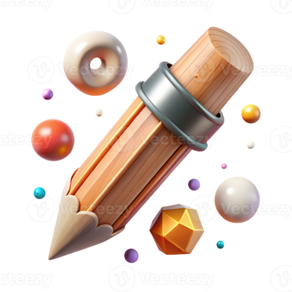 magnificent traditional Wooden Pencil Side View Isolated Element high quality png