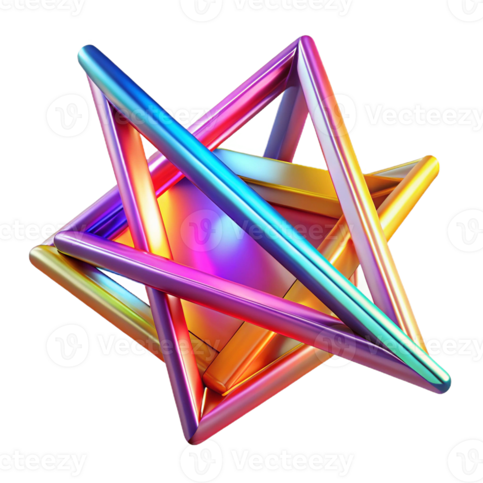 magnificent artistic A dynamic composition of intersecting lines in vibrant neon colors, with sharp, contrasting angles and a bright, energetic feel, in a Geometric Abstraction style detailed png