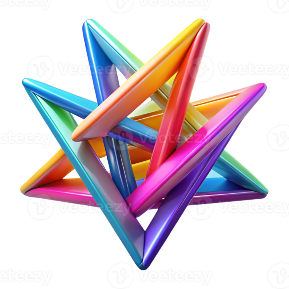 stunning classic A dynamic composition of intersecting lines in vibrant neon colors, with sharp, contrasting angles and a bright, energetic feel, in a Geometric Abstraction style original png