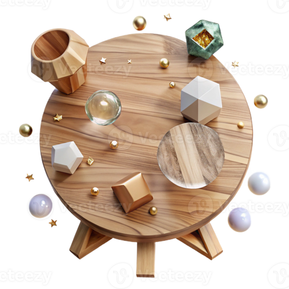 extraordinary modern Wooden Table Top View Transparent Element png