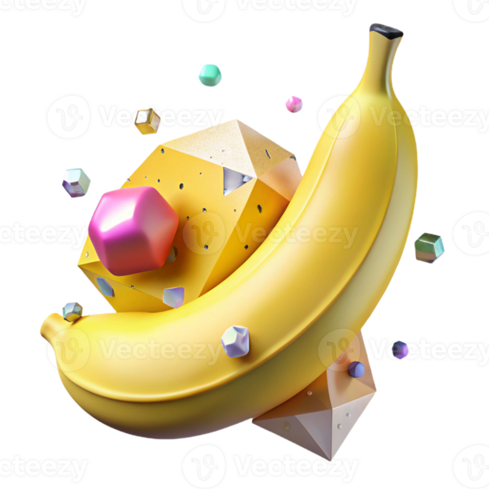 dramatic rustic Yellow Banana Peeled Transparent Background premium png