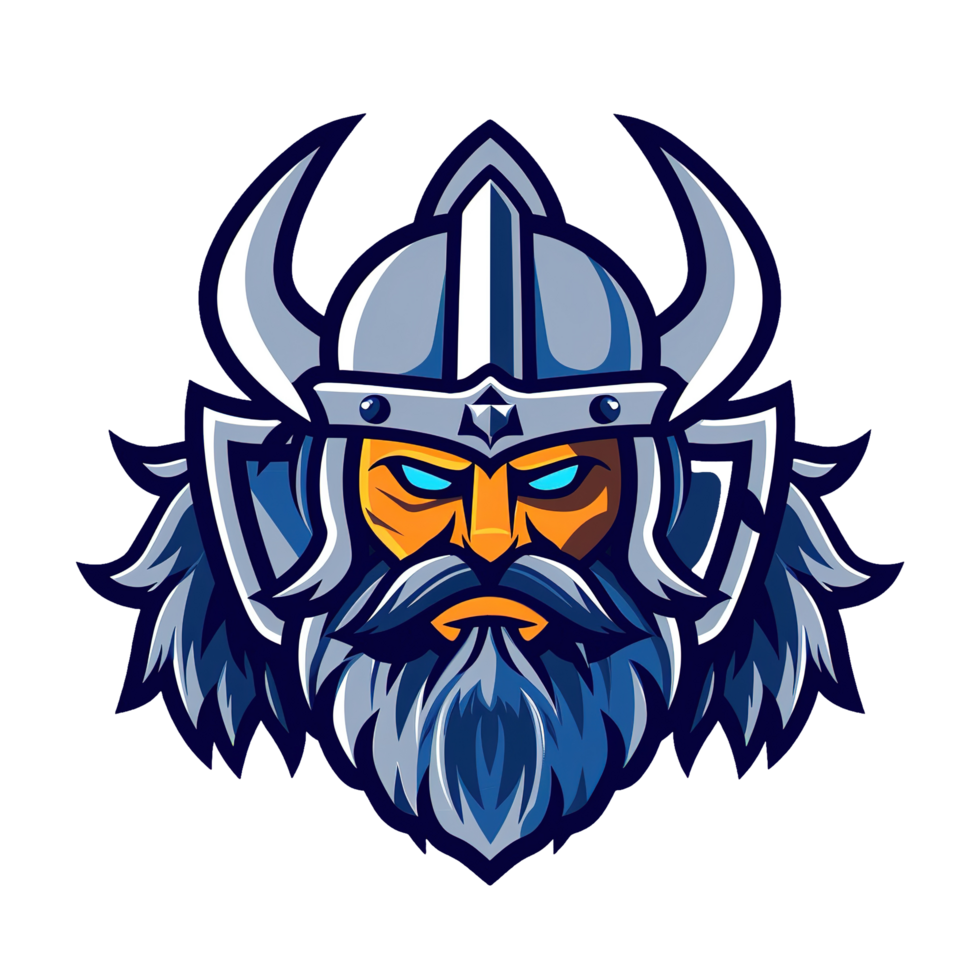 A stylized illustration depicts a strong looking viking warrior wearing a helmet png