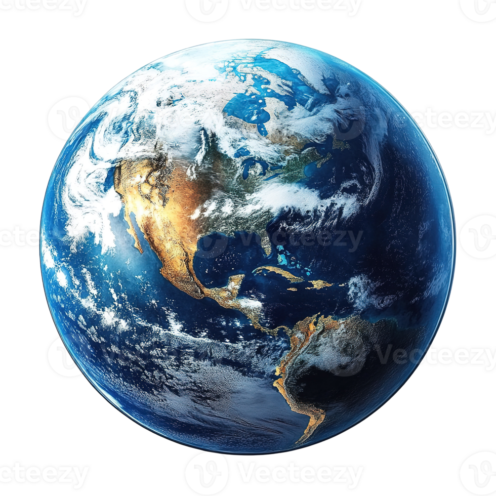 A digitally rendered image depicts planet earth from space png
