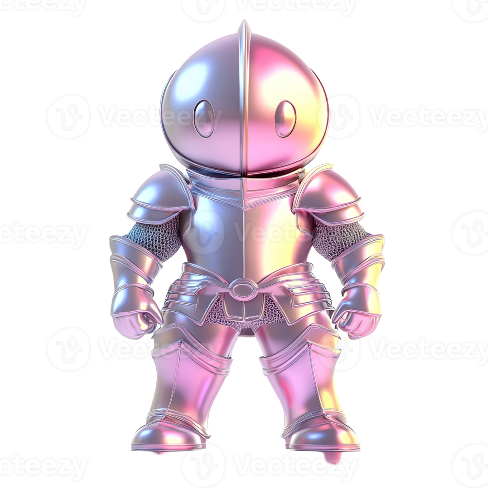A fully armored knight stands tall with a confident posture png