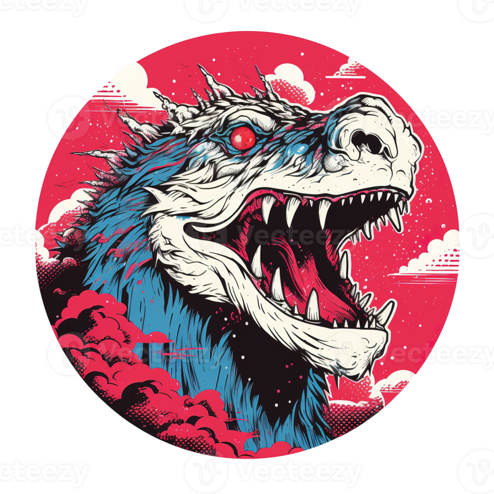 An Illustrative Image Displays The Head Of A Fantasy Dragon png