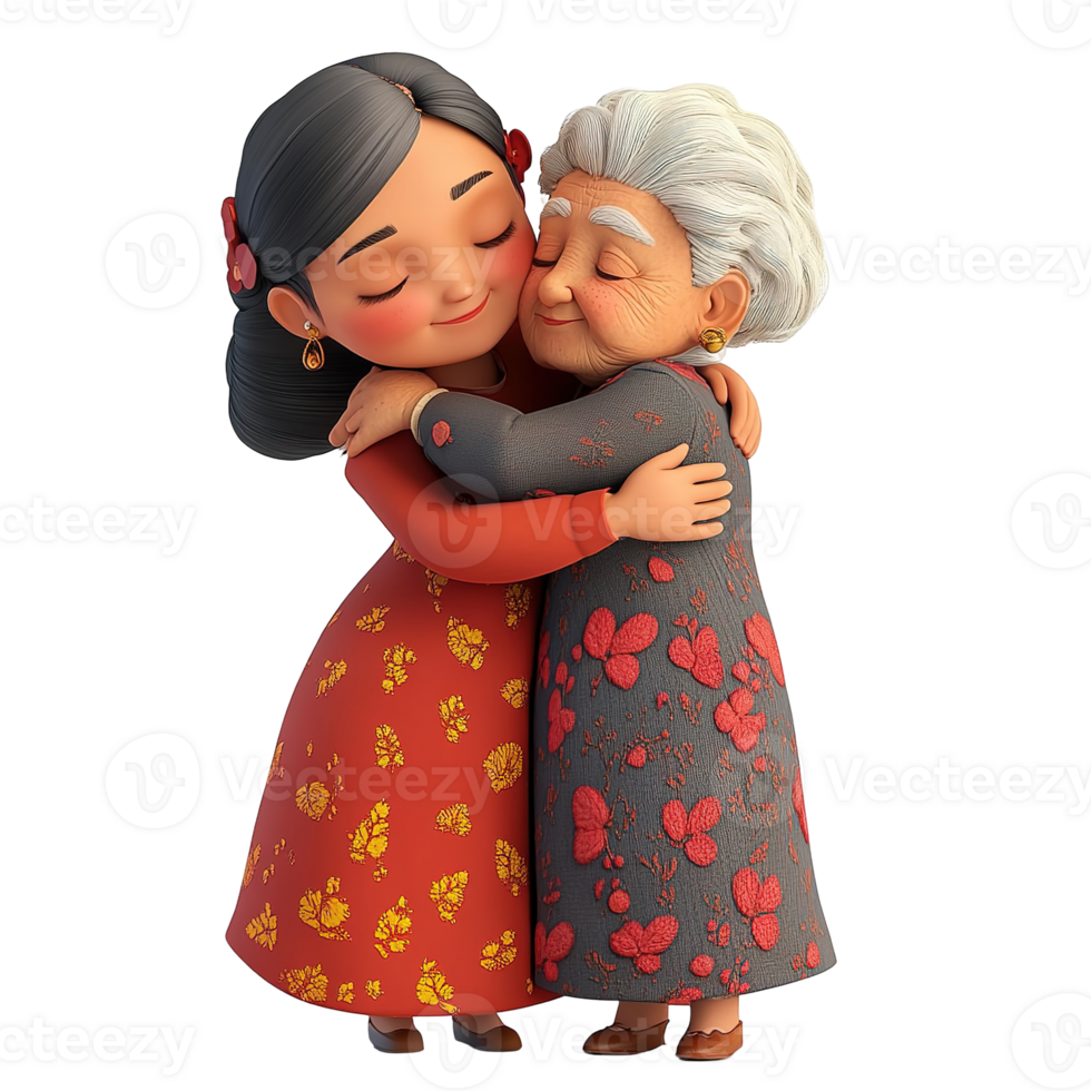Two women share a loving embrace and express affection together png