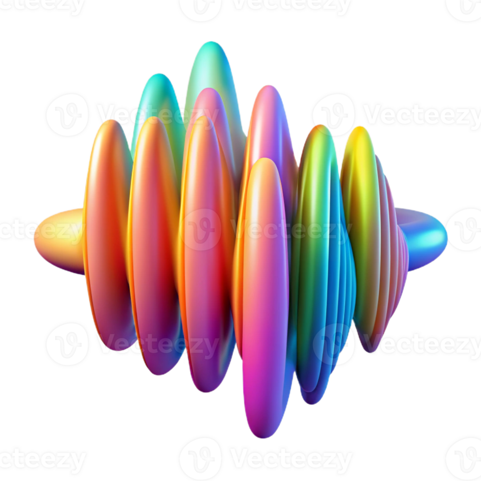 serene rustic An abstract representation of sound waves using vibrant colors and dynamic lines, illuminated by a pulsating, rhythmic light, in a synesthesia style high resolution png