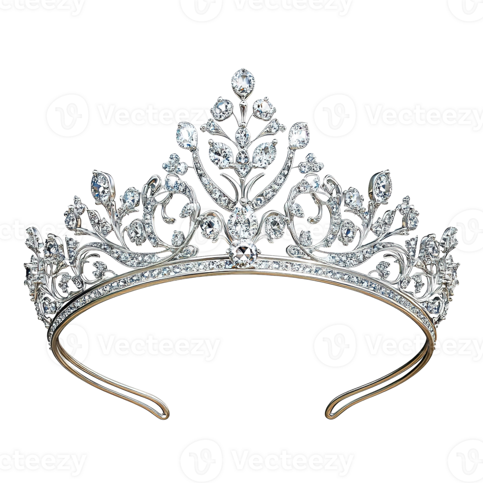 A beautifully crafted tiara adorns the image with sparkling jewels png
