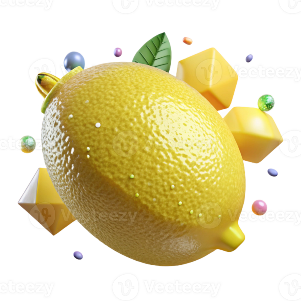 stunning rustic Yellow Lemon Isolated with Transparent Background authentic png