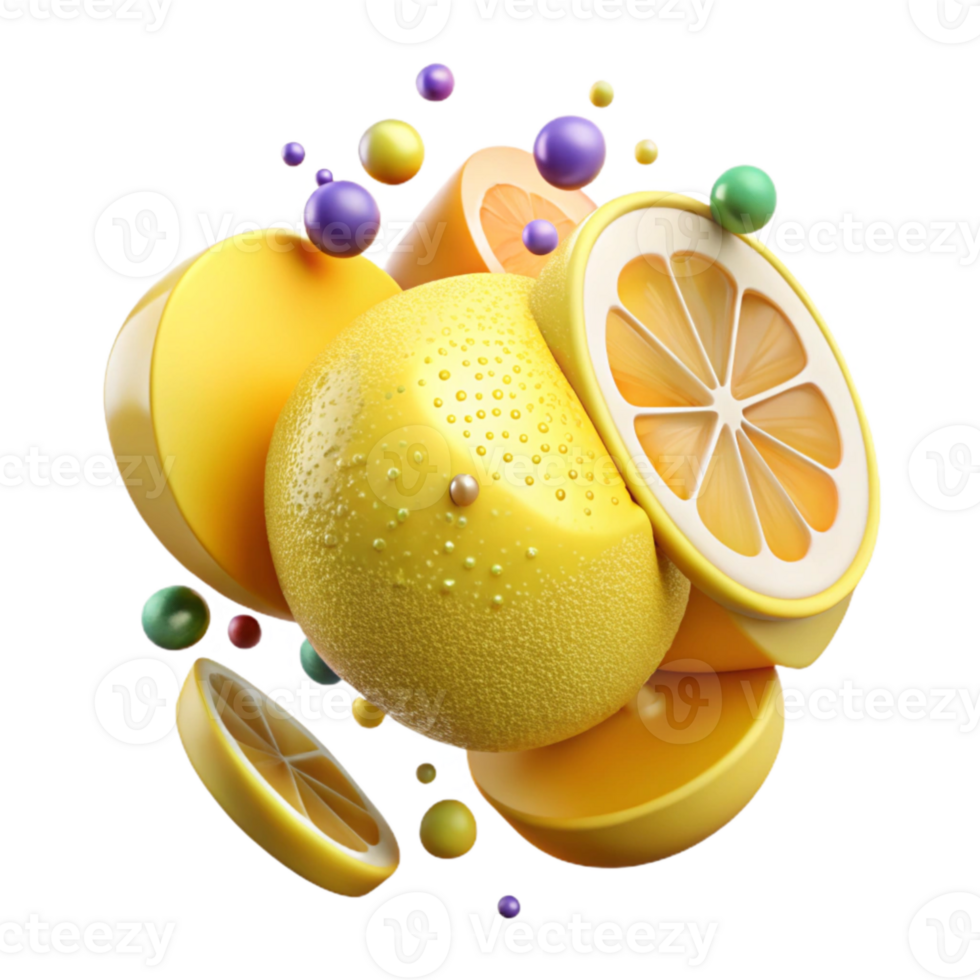 magnificent contemporary Yellow Lemon Slice with Seeds Transparent Background genuine png