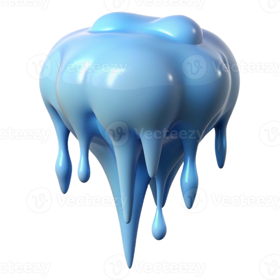 wonderful modern A melting icicle, dripping water, close-up, realistic style, cool lighting exclusive png