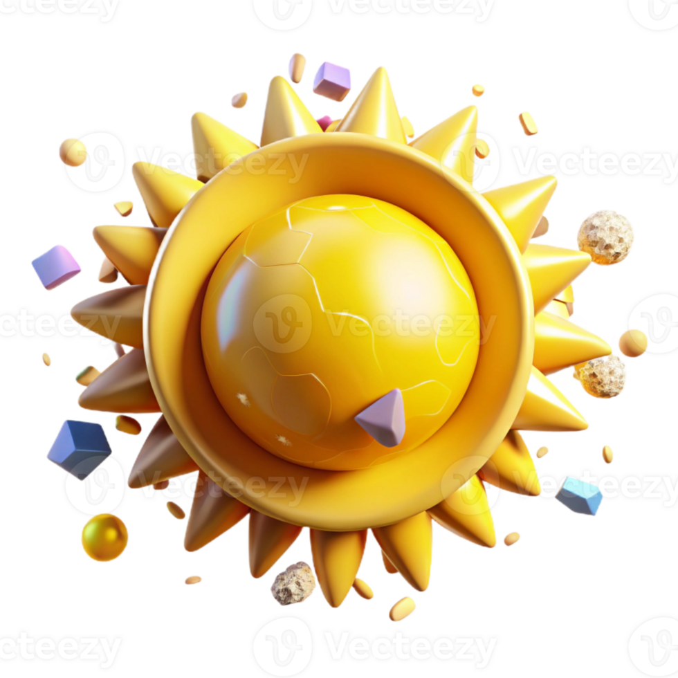 extraordinary modern Yellow Sun Disk Cutout professional png