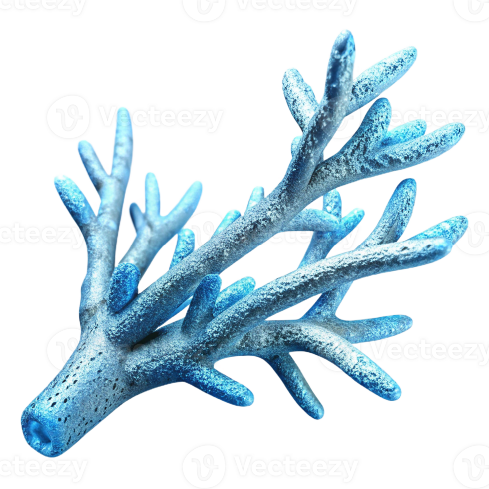 magnificent traditional A branch covered in frost, intricate detail, cool blue lighting, winter scene detailed png