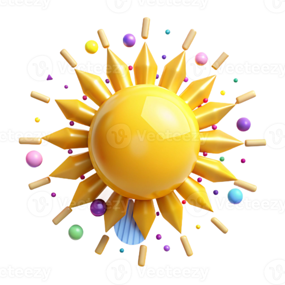 impressive minimalist Yellow Sun Rays Cutout authentic png