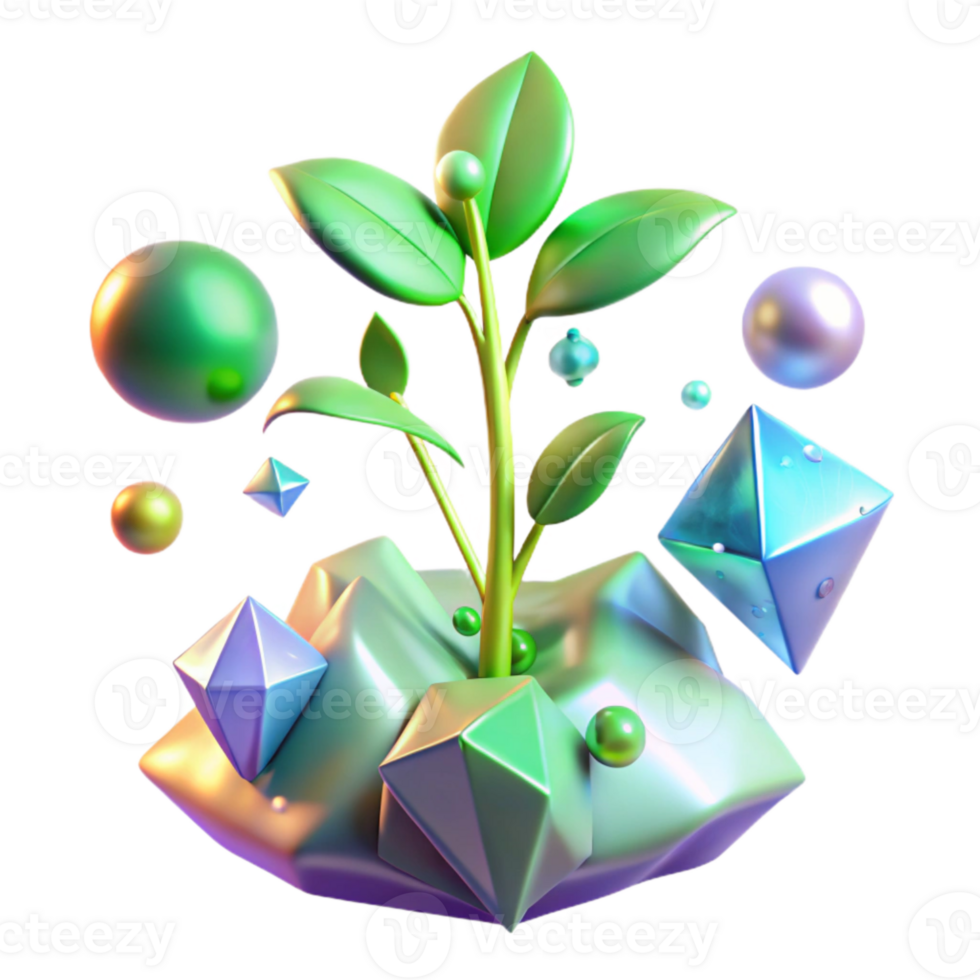 impressive creative Young Sapling Green Shoots Springtime Transparent Background high quality png