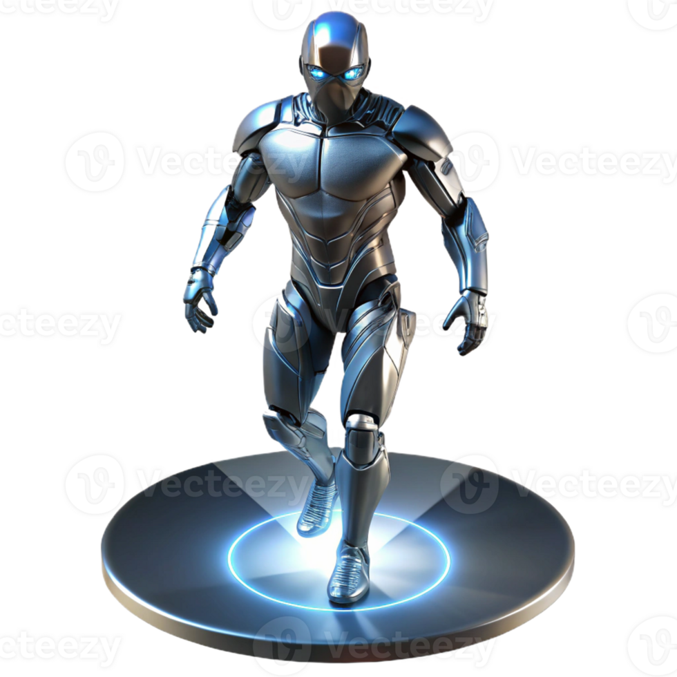 dramatic classic A futuristic exoskeleton enhancing human strength and agility, sleek metallic design, illuminated by a spotlight, exoskeleton technology visualization style detailed png
