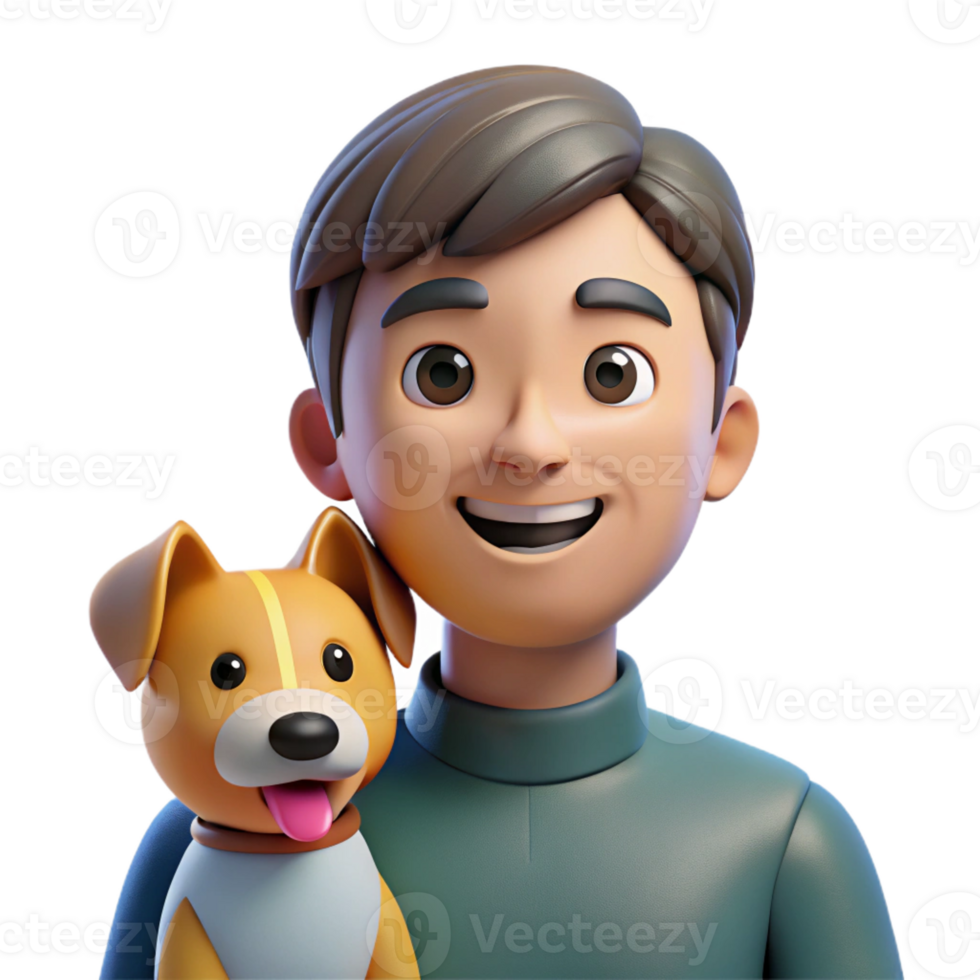 beautiful rustic Portrait of a person with their pet, heartwarming and natural, soft lighting, realistic style 4K png
