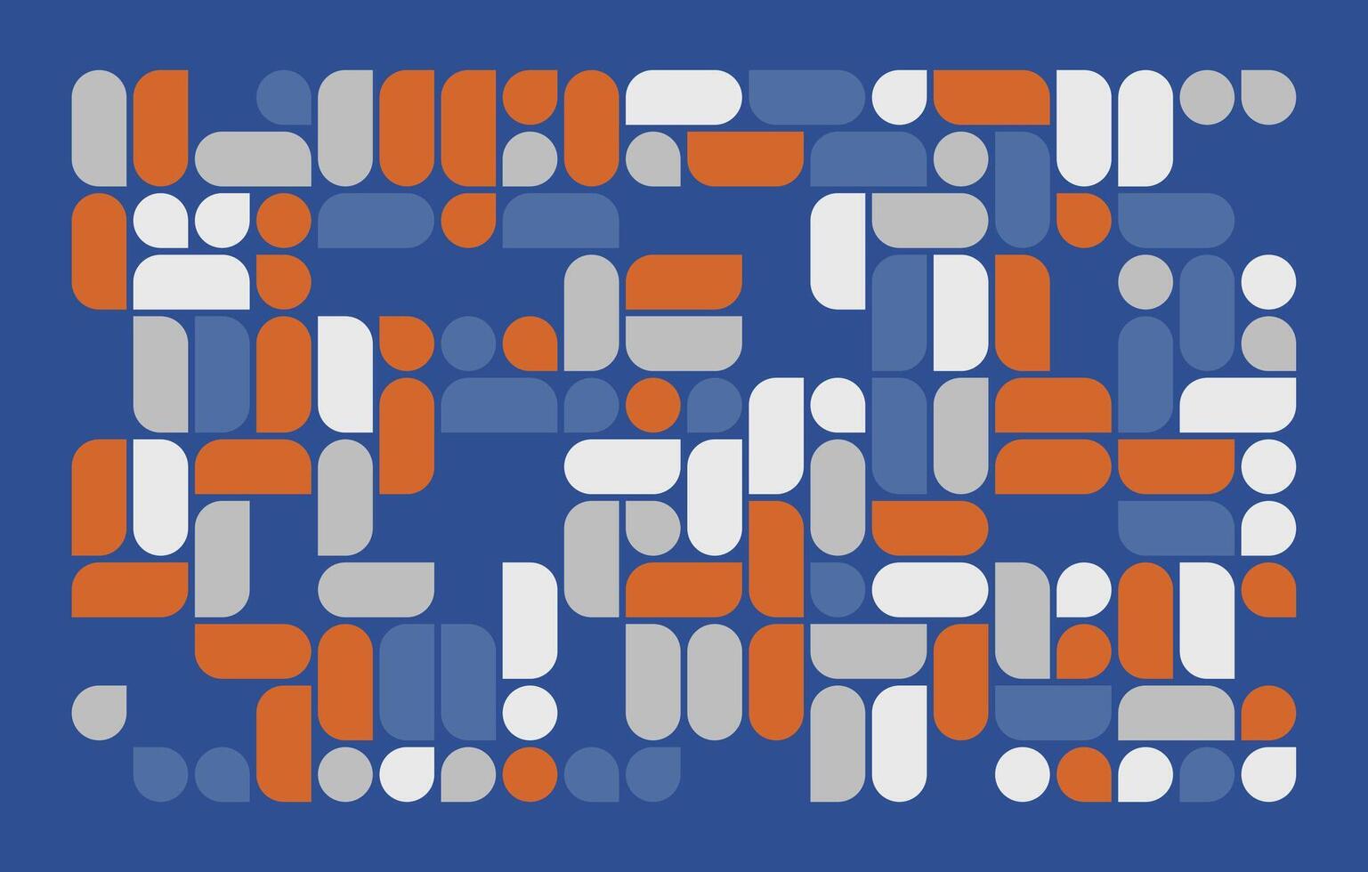 A blue and orange abstract pattern vector