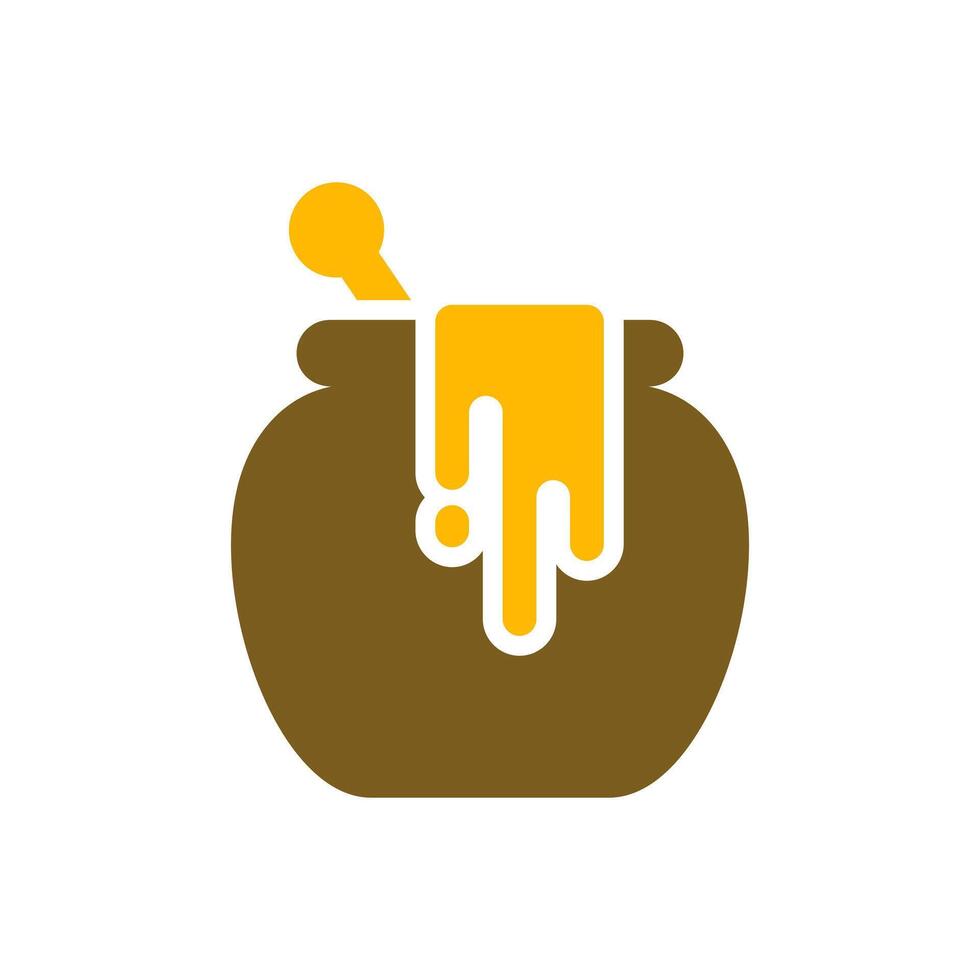 Honey on a jar icon vector