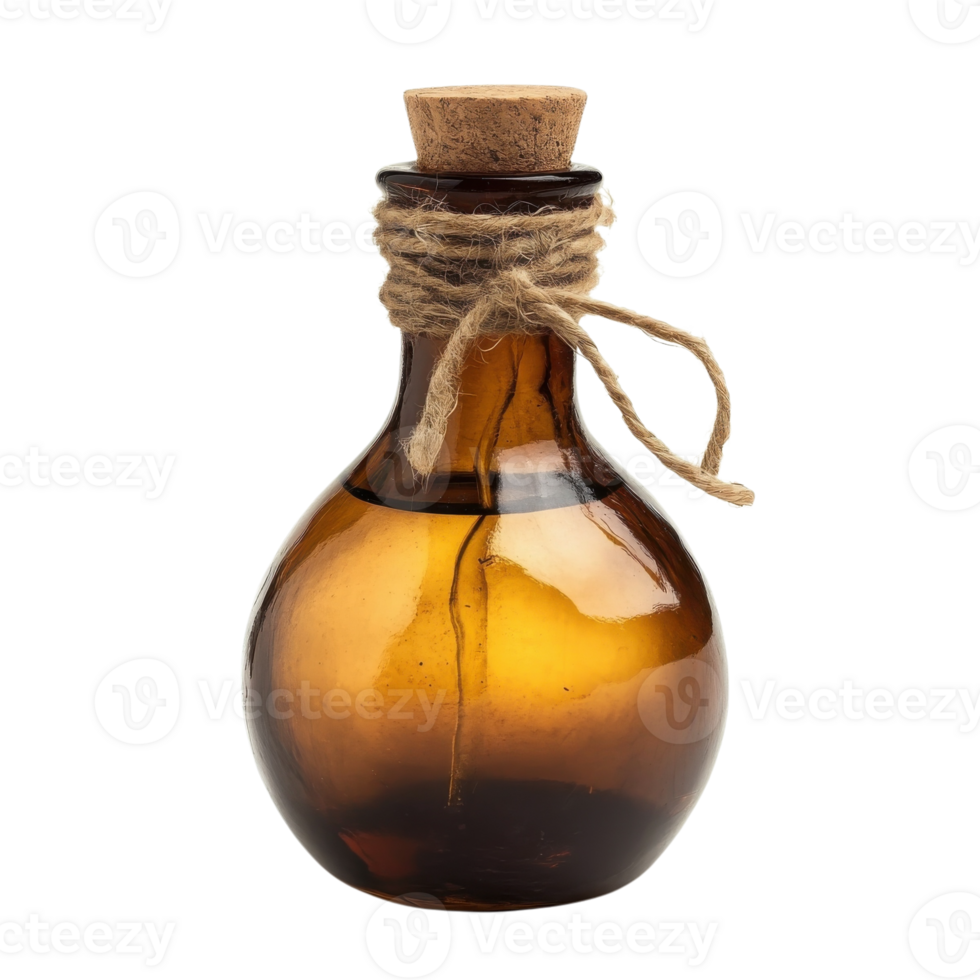 Magic Potion Bottle Fantasy Drink on transparent background. png