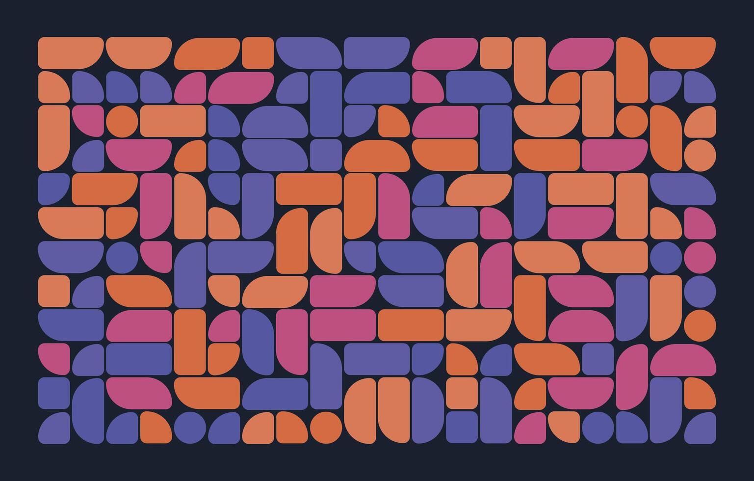 A colorful pattern made up of squares and circles vector