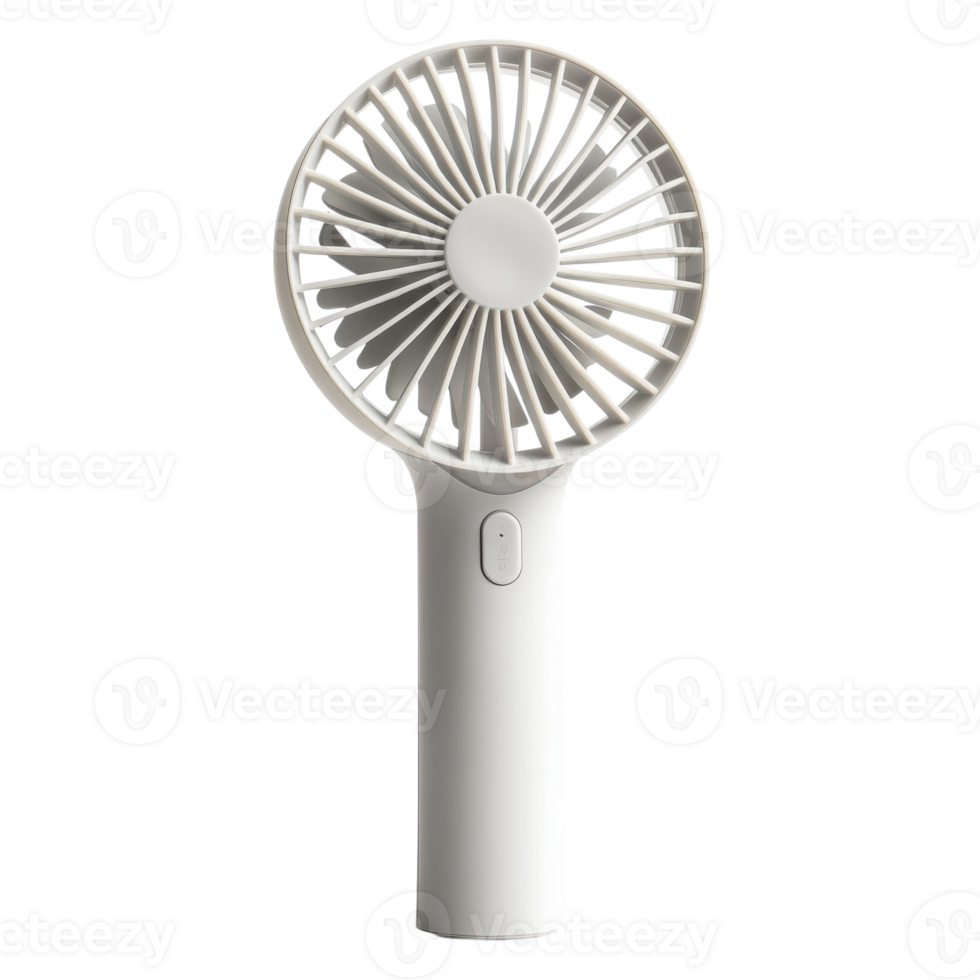 Handheld Fan for Summer Heat on transparent background. png