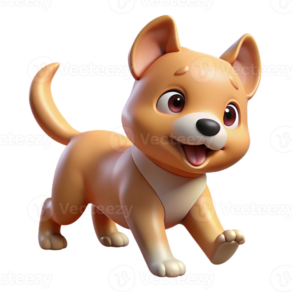 vibrant artistic A playful puppy chasing its tail, soft lighting, playful atmosphere, cute style authentic png