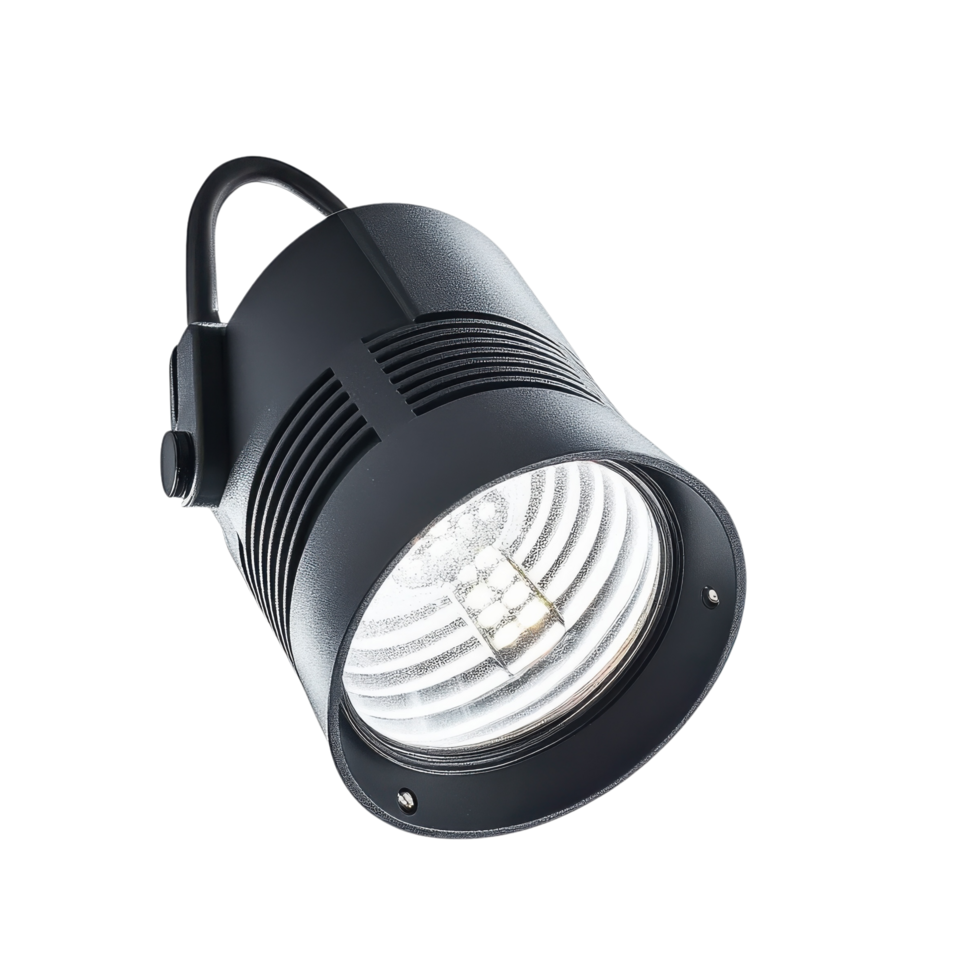 LED Spotlight Illuminates Spaces on transparent background. png
