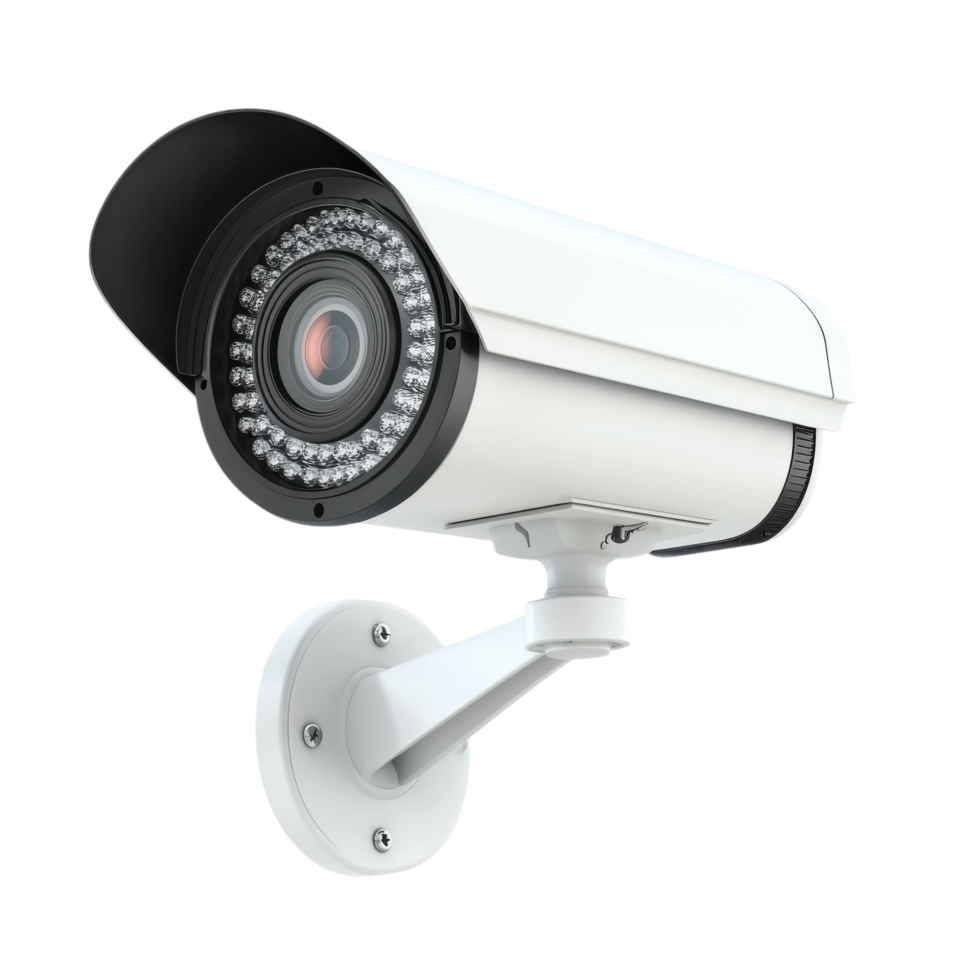 Surveillance Camera Security System on transparent background. png