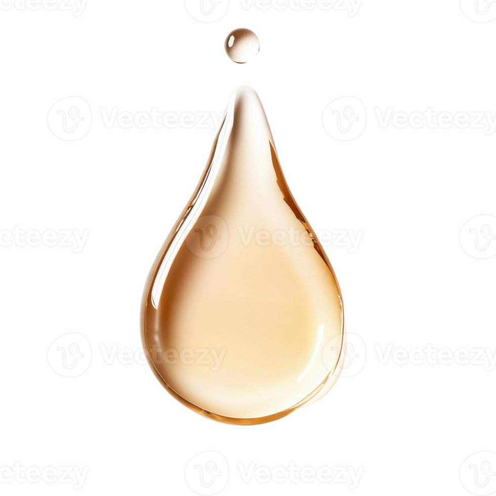 Serum Gel Toner Drop Texture on transparent background. png