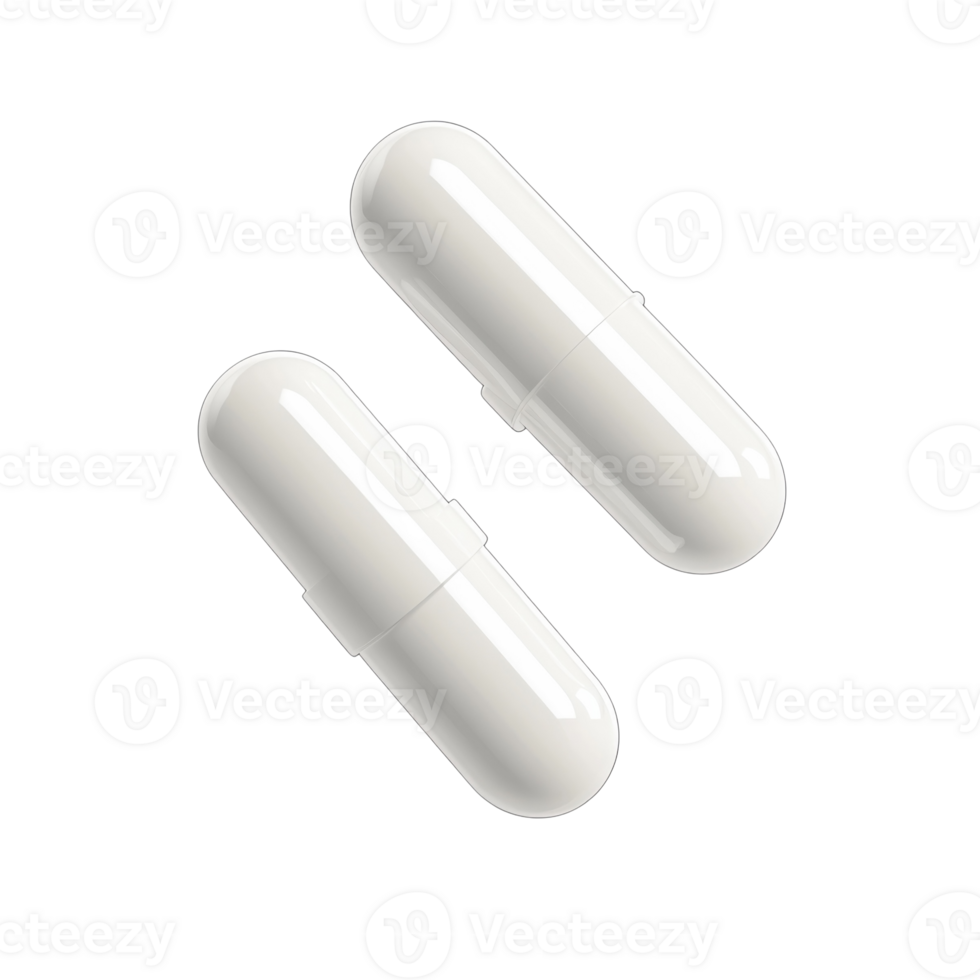 White Pills Air Float Medical on transparent background. png