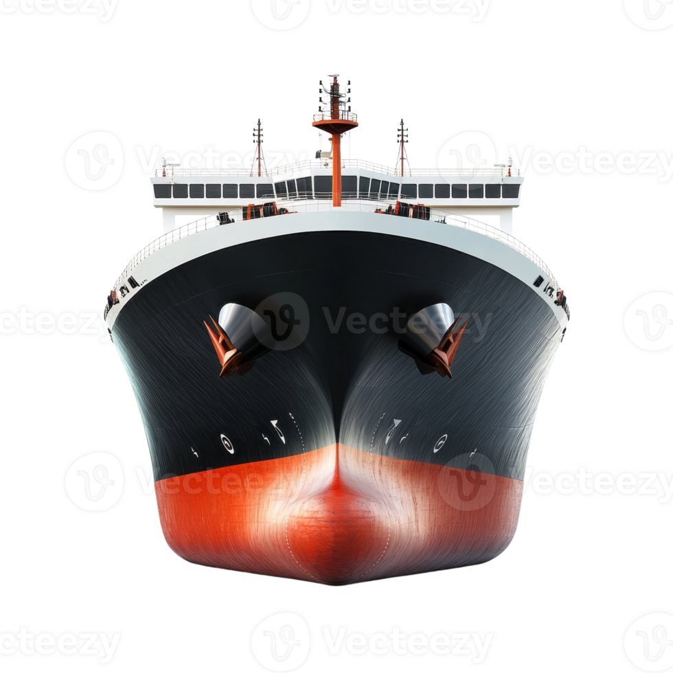 Cargo Ship Maritime Transportation on transparent background. png
