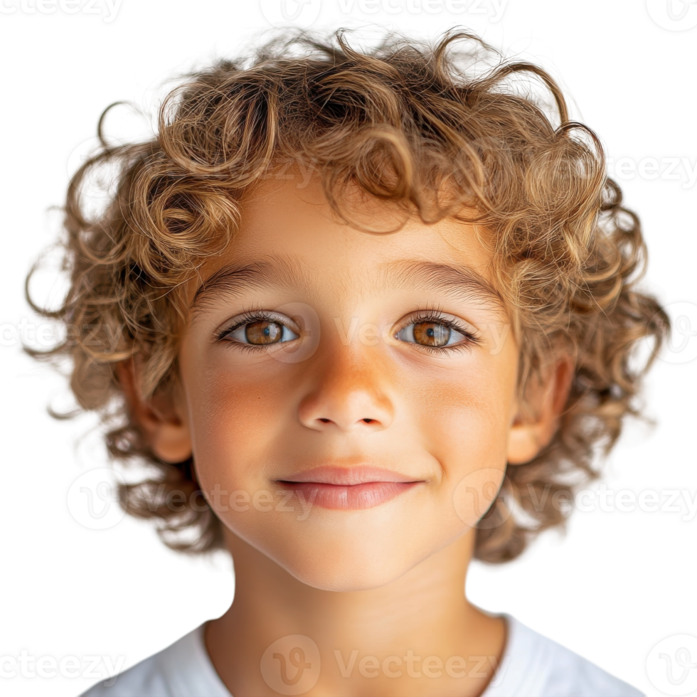 Oceania Boy Playful Beach Portrait on transparent Background. png