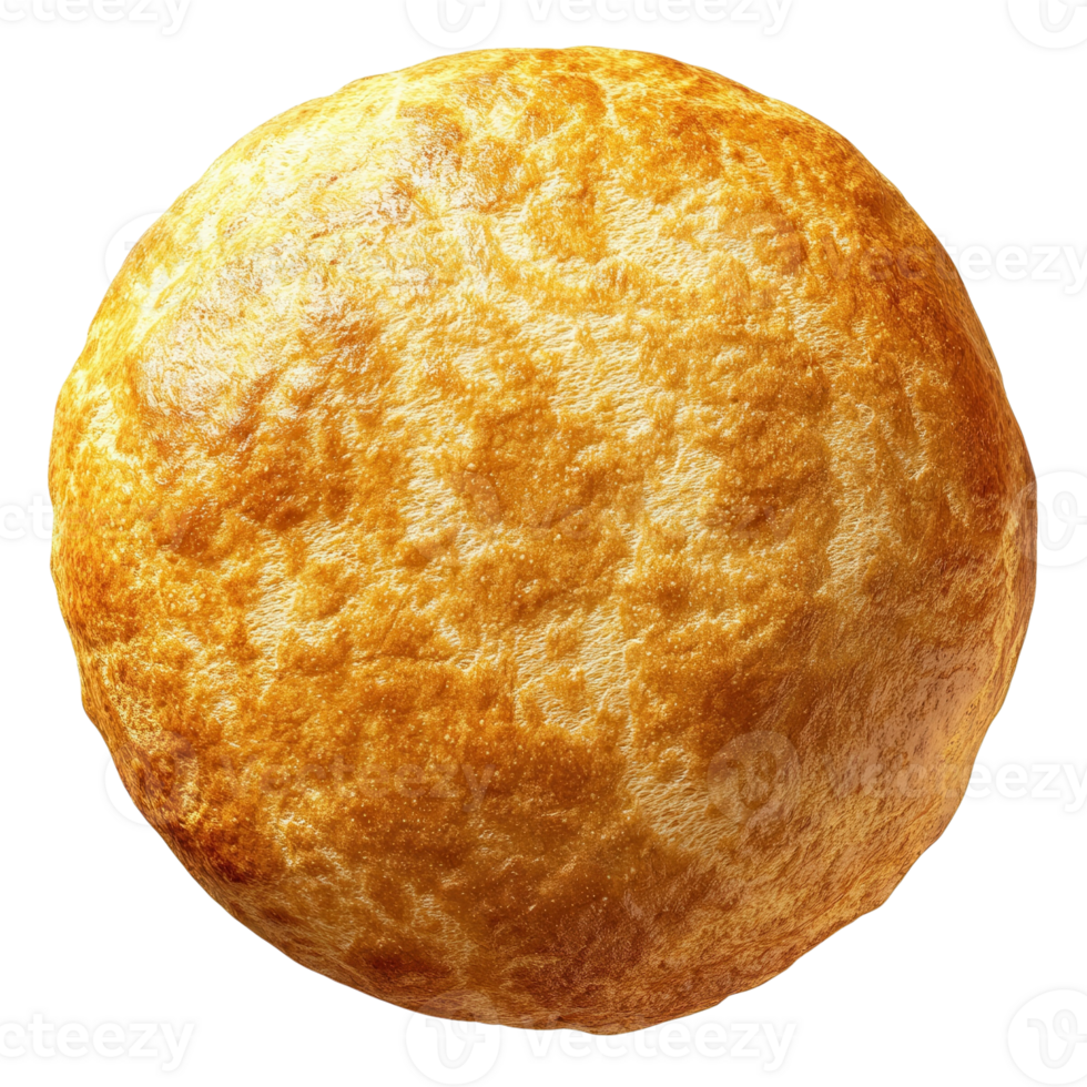 Artisan Bread Golden Crust Close up on transparent Background. png
