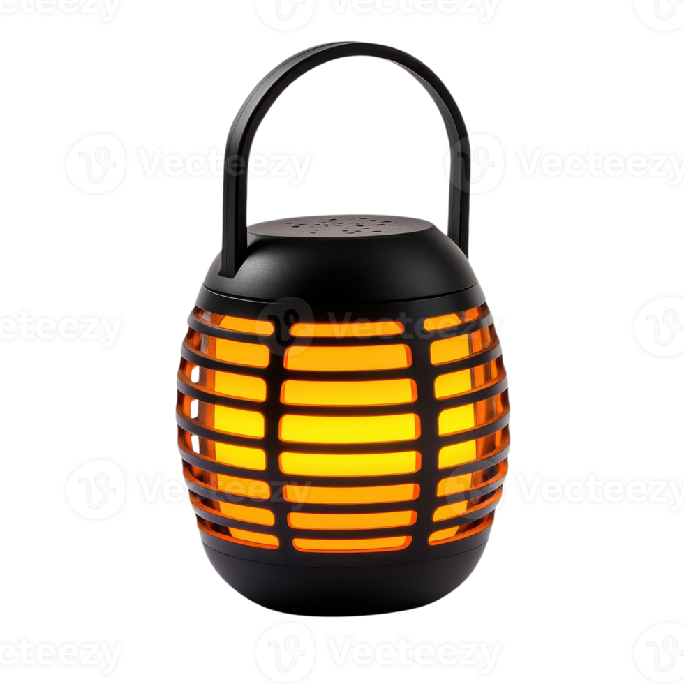 Portable LED Lantern Speaker on transparent Background. png