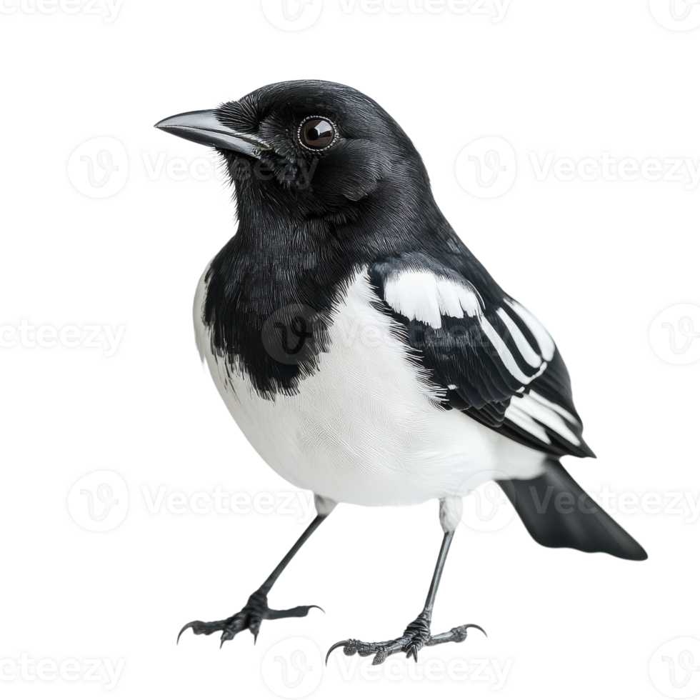 Wildlife Photography Oriental Magpie Robin on transparent Background. png