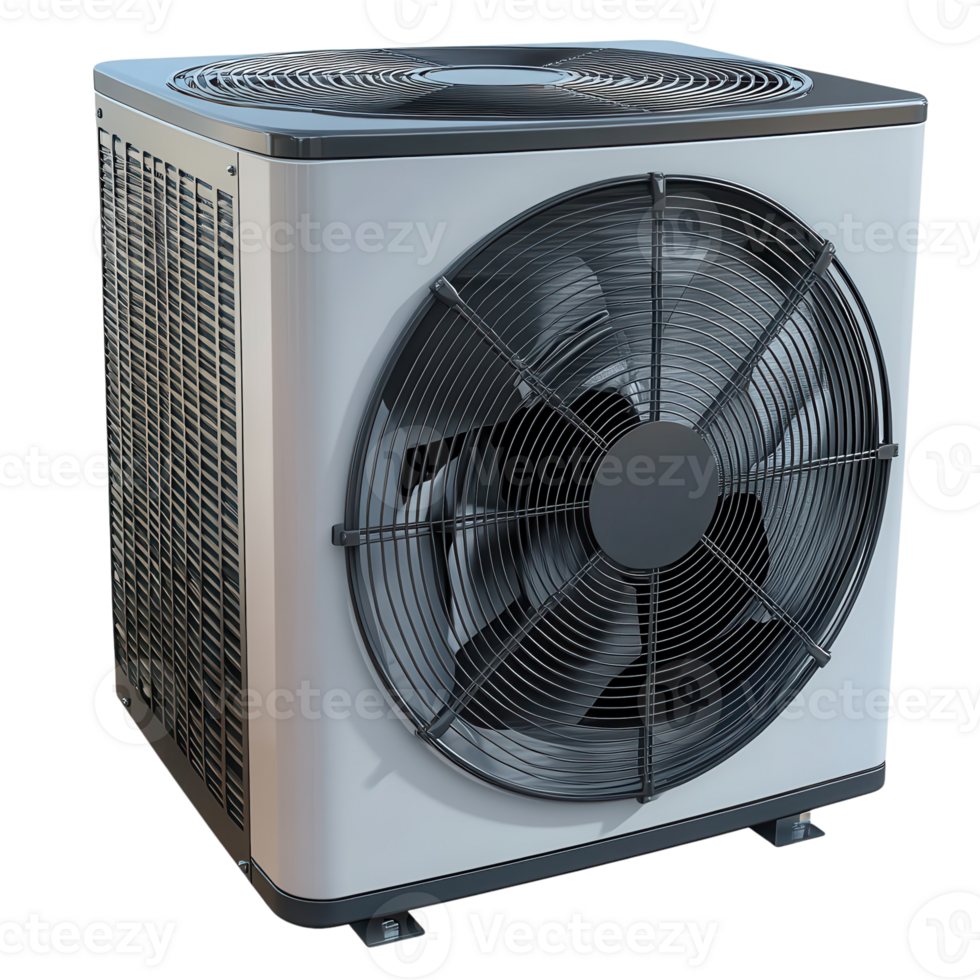 Outdoor Air Conditioning Unit on transparent Background. png