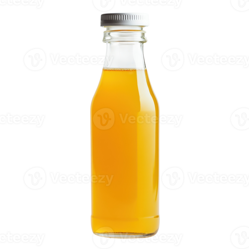 Fresh Apple Cider Vinegar Juice on transparent Background. png